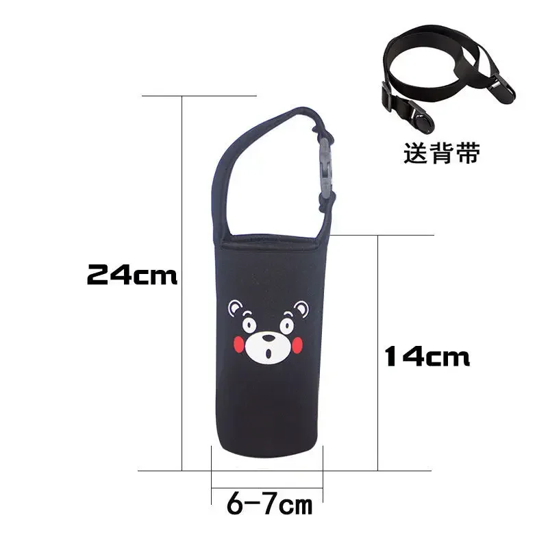 Disney Mickey Sport Water Bottle Cover Case Insulated Bag Thermos Cup Pouch Portable Vacuum Glass Cup Set Camping Accessorie New