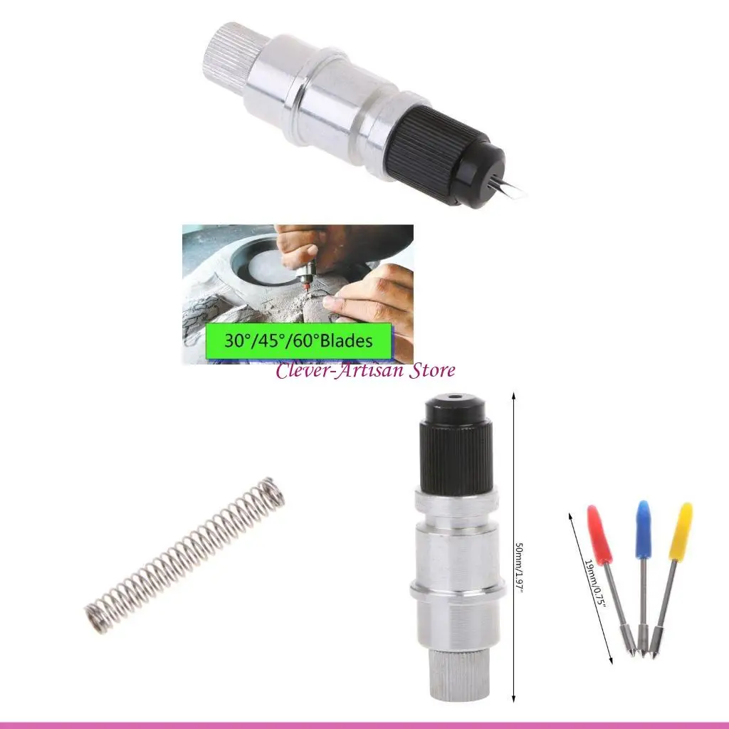 

E06B Cameo Holder + 15Pcs Set Vinyl Cutter Plotter 30° 45° 60° Acce