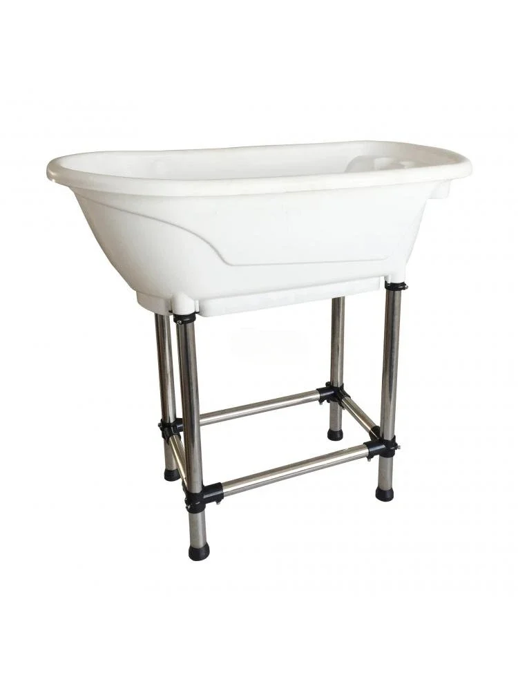 Pet Bathtub Large Pet Products non-slip Bath Tub for Dog and Cat not bend over with high Stainless steel legs Easy install