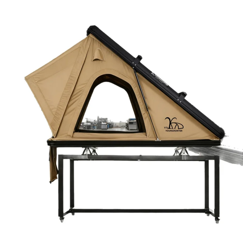 Hydraulic Quick Open Hard Roof Top Tent 2 Person SUV Outdoor Camping