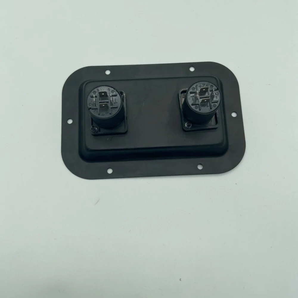 High Quality Metal Speaker Junction Plate Audio Connector Box Professional Stage Sound Cable Socket Durable Parts Black