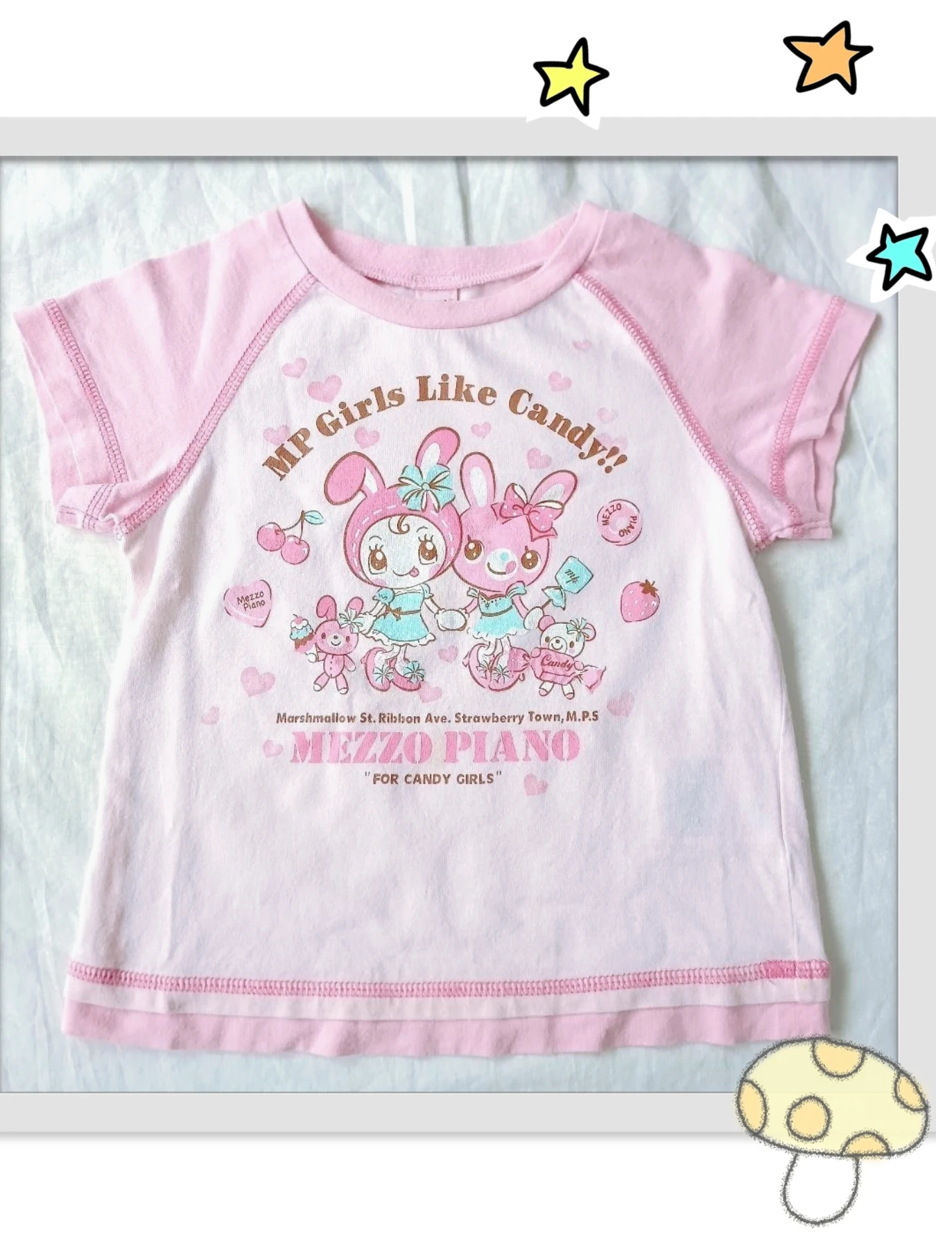 かわいい夏のキャンディTシャツ半袖ソフトかわいい女の子服レト - Summer Clothing Usa のレビューと価格