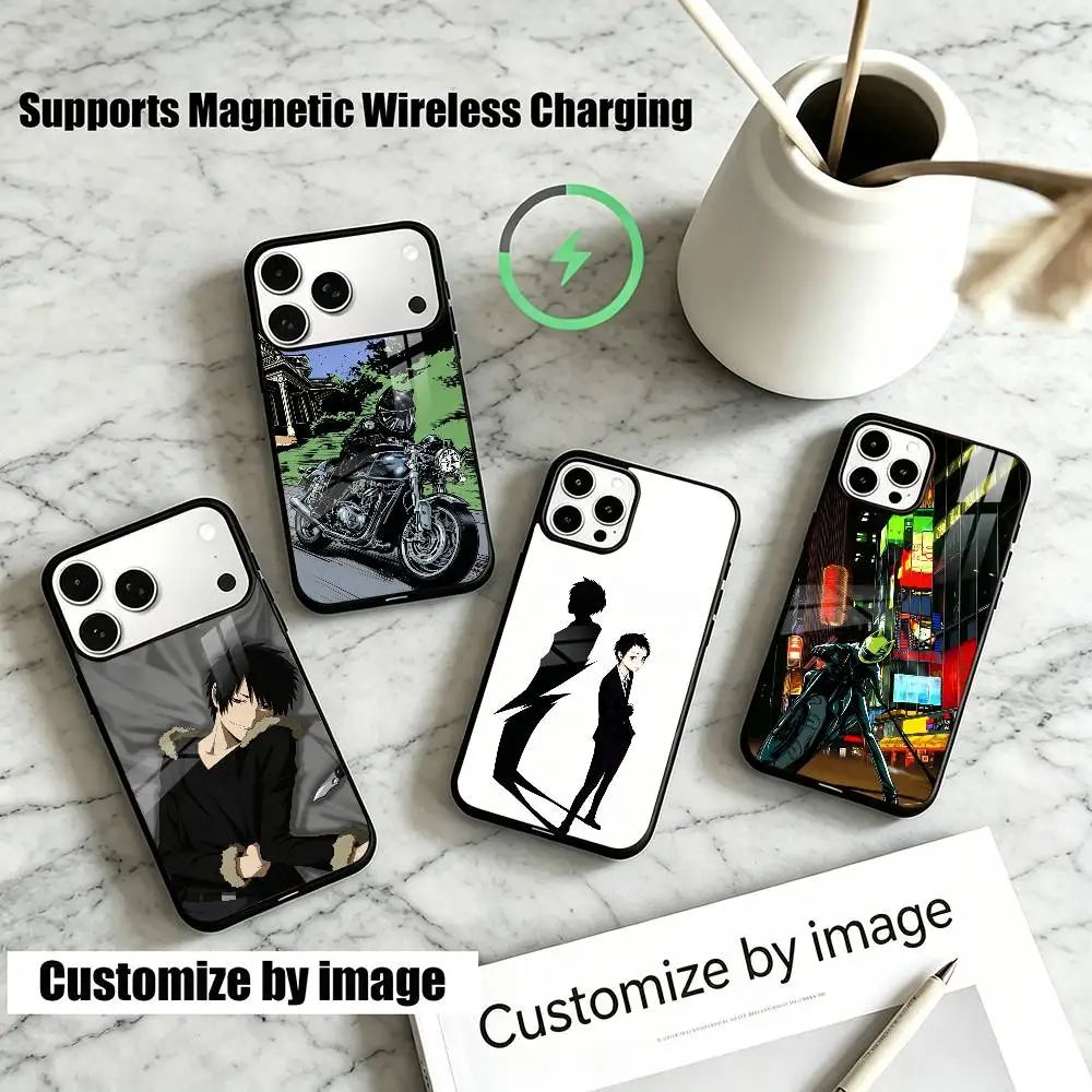 Anime D-Durararas  Phone Case For iPhone18,17,16,15,14,13Plus,Pro Supports Magnetic Wireless Charging