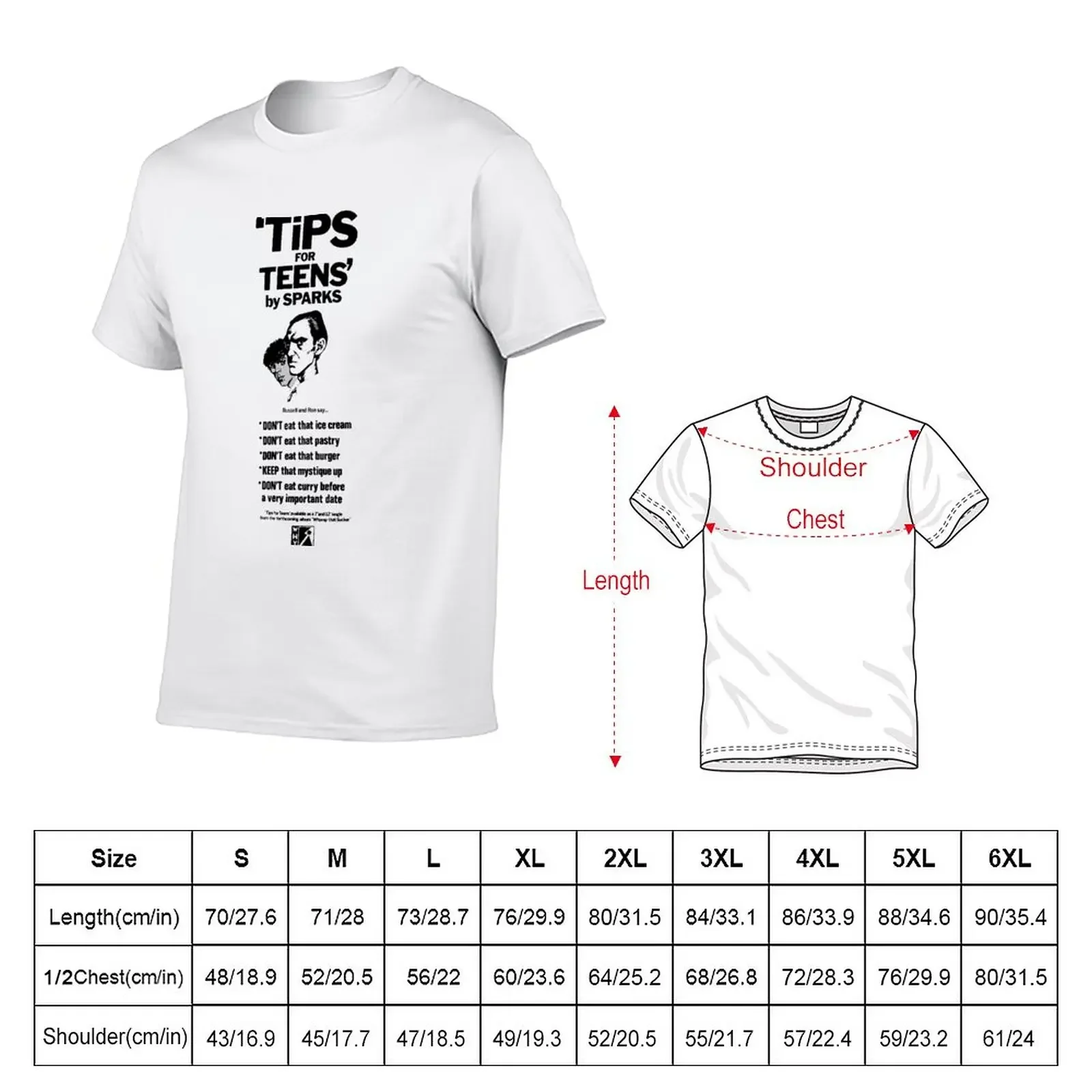 SPARKS - TIPS FOR TEENS T-Shirt anime clothes aesthetic clothes funnys mens plain t shirts