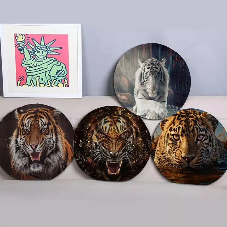 

Animal Tiger Cushion Mat Square Stool Pad Patio Home Kitchen Office Chair Seat Cushion Pads Sofa Seat 40x40cm Sofa Decor Tatami