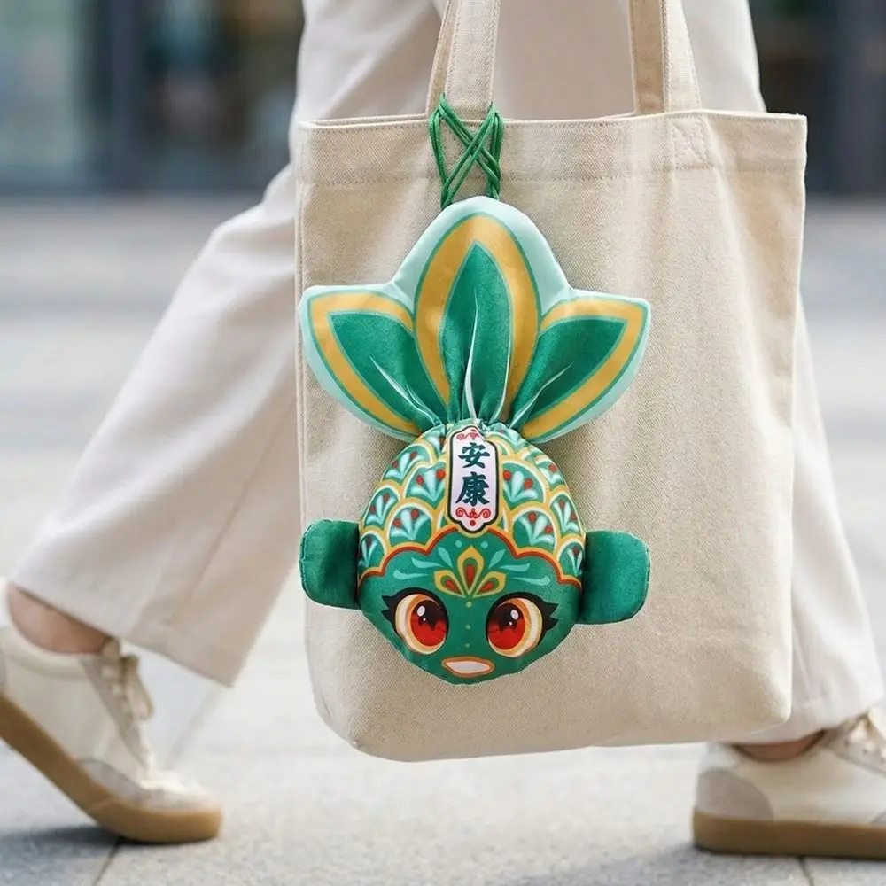 Cute Chinese Style Cartoon Koi Sachet Bag Embroidery Handmade Fish Ornament Blessing Sachet Hanging Money Bag Car Interior