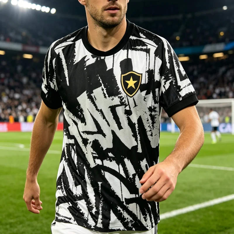 Botafogo 2026 Season Fourth Jersey Y2K Fashion Design Summer Breathable Quick-Drying Sports Short-Sleeve Unisex Family Kids Tees