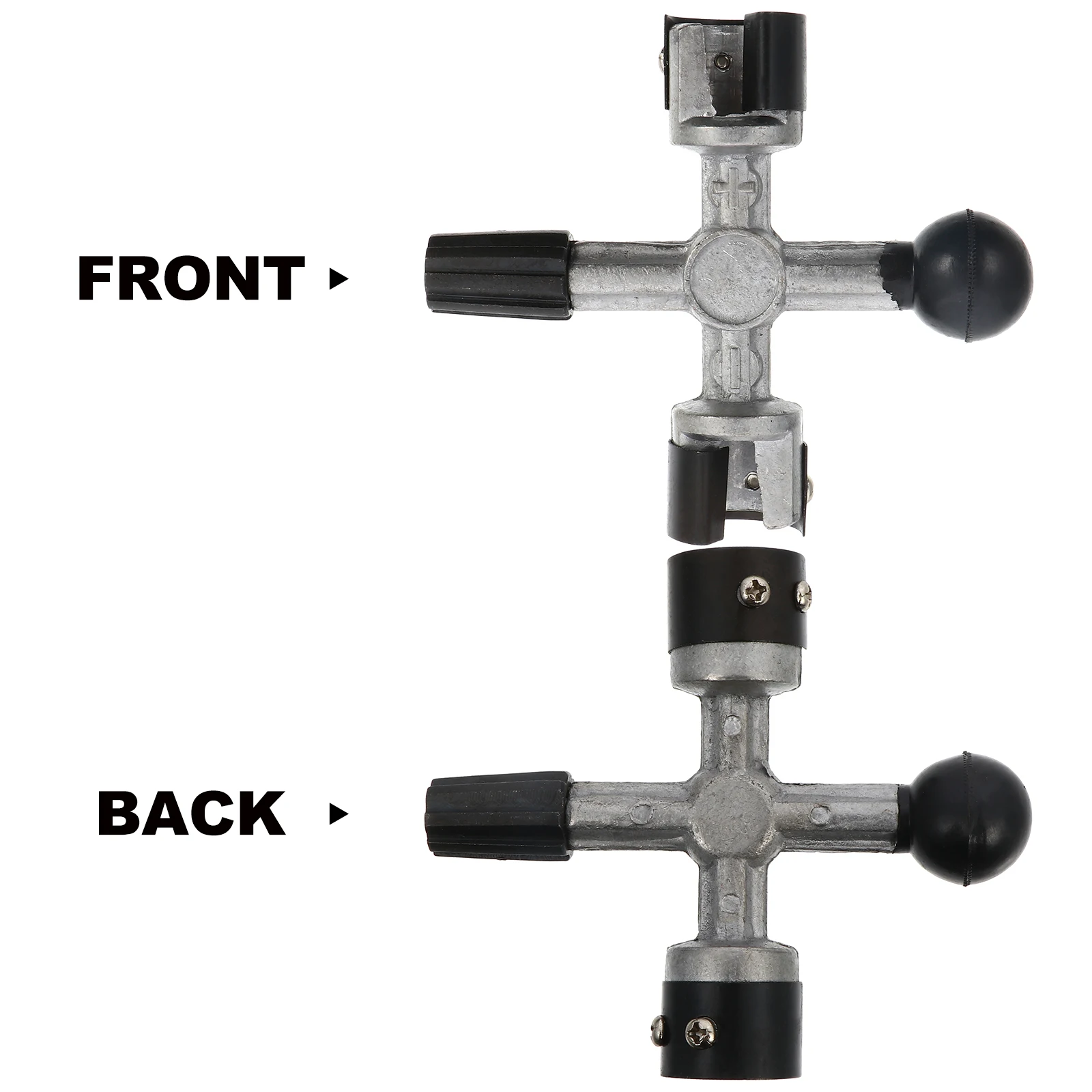 

4Way Post Cleaners Truck Cleaner Repair Brush Scraper Cable Clamp Silver Terminal Cleaner Reamer Tool