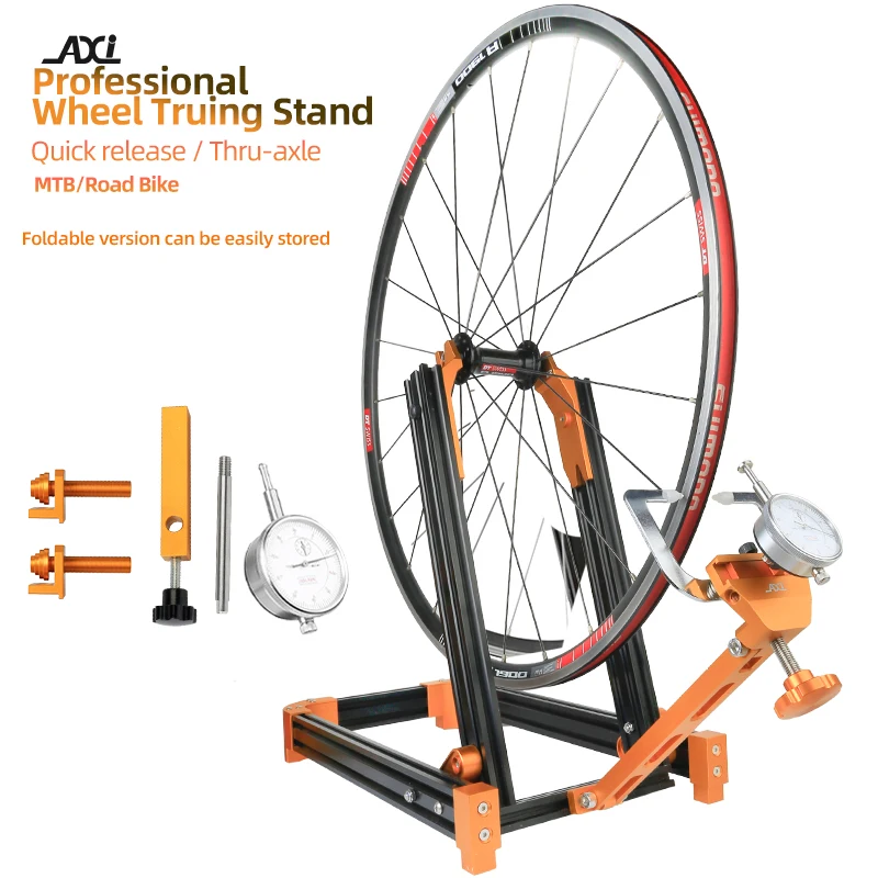 AXI Professional MTB Road Bike Wheel Repair Tools Bicycle Wheel Truning Stand Rims Correction Stand Bicycle Calibration Stand