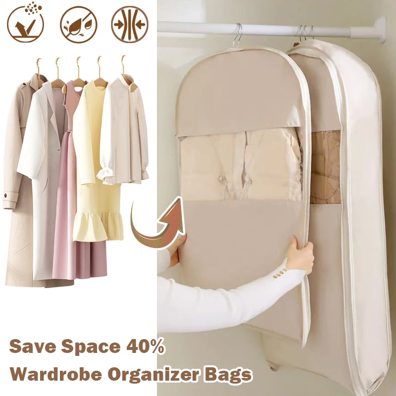 1pc Clothing Compression Bag Wardrobe Organizer Down Jacket Compression Storage Bag Save Space closet Clothes Organizer Bag