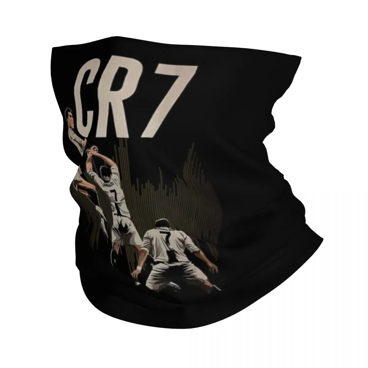 CR7 Cristiano Ronaldo Bandana Neck Gaiter Printed Mask Scarf Multi-use Headwear Running For Men Women Adult Washable