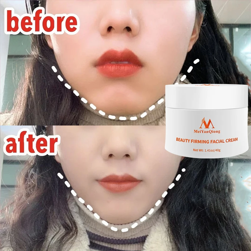 Face Slimming Cream Lifting Facial Skin Firming Elasticity Jaw Line Delicate Whitening Cream Anti-aging Fade Fine Lines