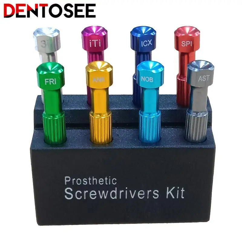 8Pcs Dental Implant Screw Driver Dentistry Tool Kit Micro Screwdriver Dentist Instrument High Quality