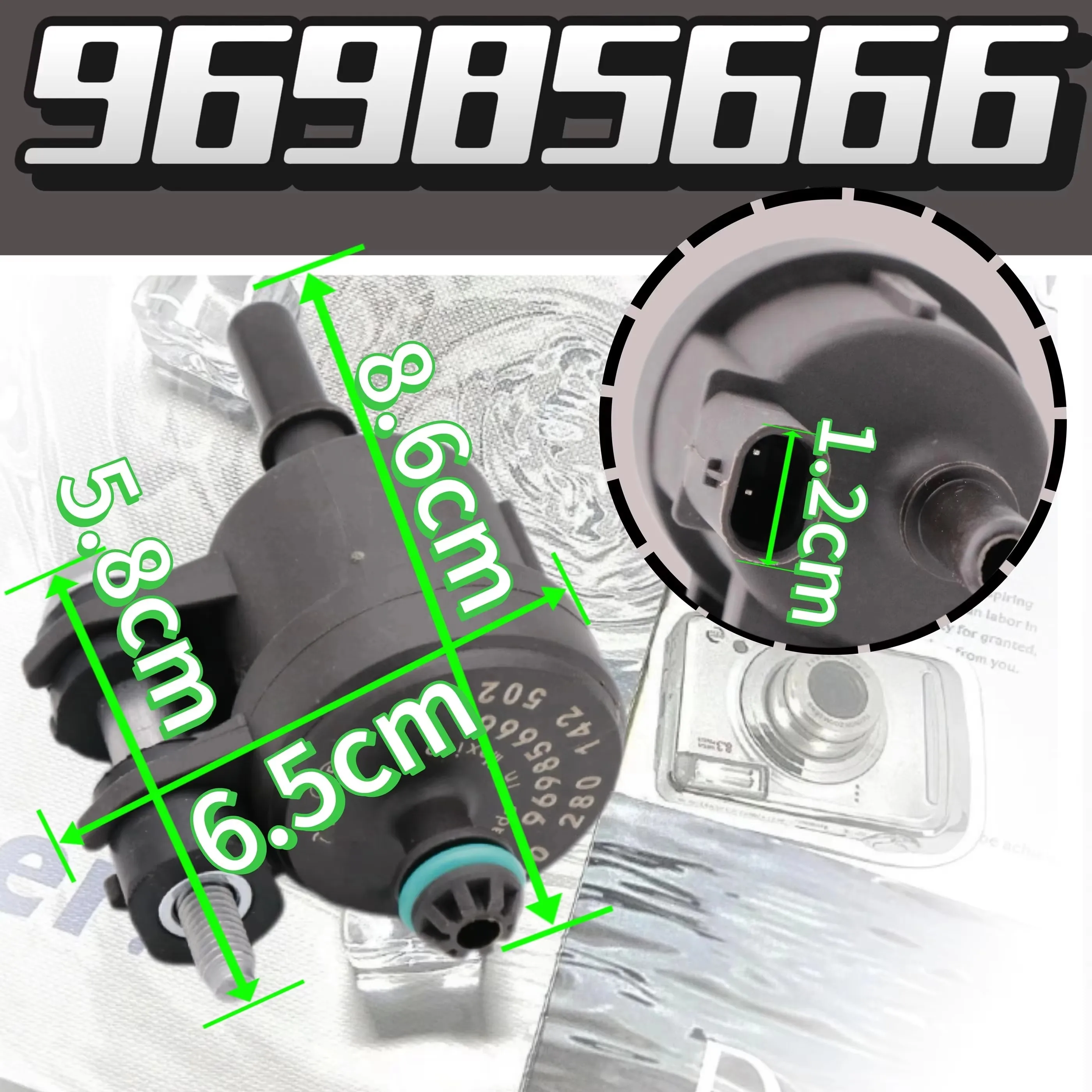 New OEM# 96985666 0280142502 Vapor Canister Purge Control Valve Solenoid For Chevrolet Cobalt 2013-2019 Spin 2014-2015