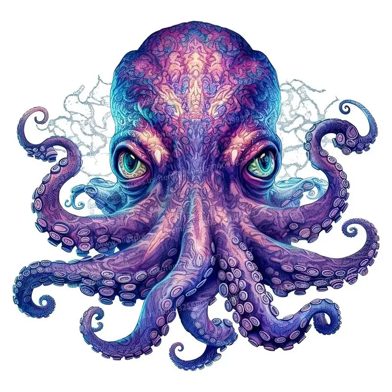 Mysterious Octopus Marine Animal Furniture Wall Stickers for Bedroom Living Room Decor Nursery Home Decoration Wall Decals S351