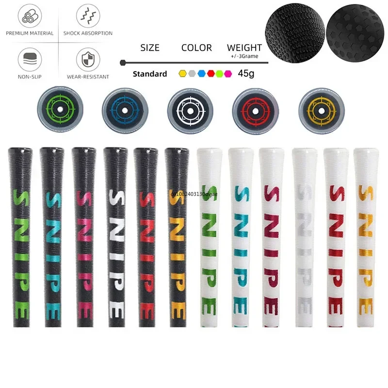 

Golf Club Grip Sniper Unisex, Mist, Transparent, New Material, Non-slip, Durable, Iron, Wood, Rubber Grip, g, 10Pcs