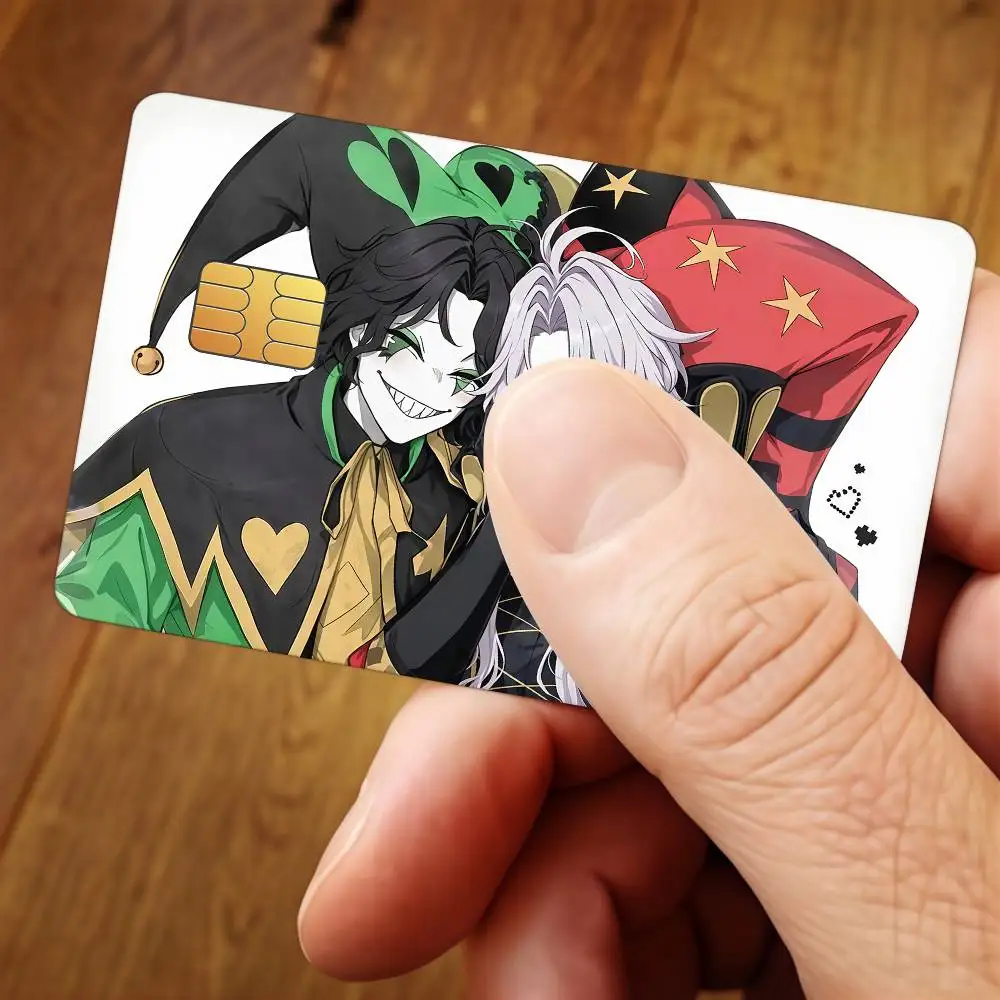 Game The F-freak Circus Pierrot Credit Card Stickers For Bank Card Bus Metro Cards Waterproof Anti-Scratch Gift 4PCS
