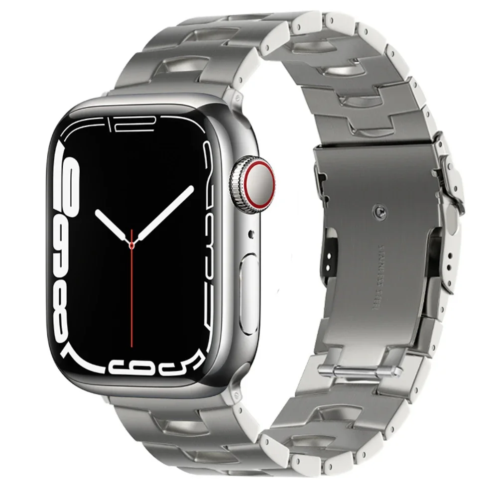 Oracle Titanium Metal Strap For Apple Watch Ultra2 10 9 8 7 6 5 4 SE Bracelet For iWatch 49mm 46mm 42mm 45mm 41mm 44mm 40mm Belt