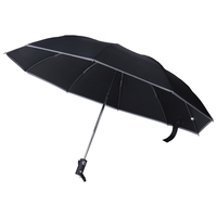 ABWP-Automatic Reverse Umbrella Inverted Reflective Folding LED Light Safe Night Windproof Frame For Men Women Umbrellas