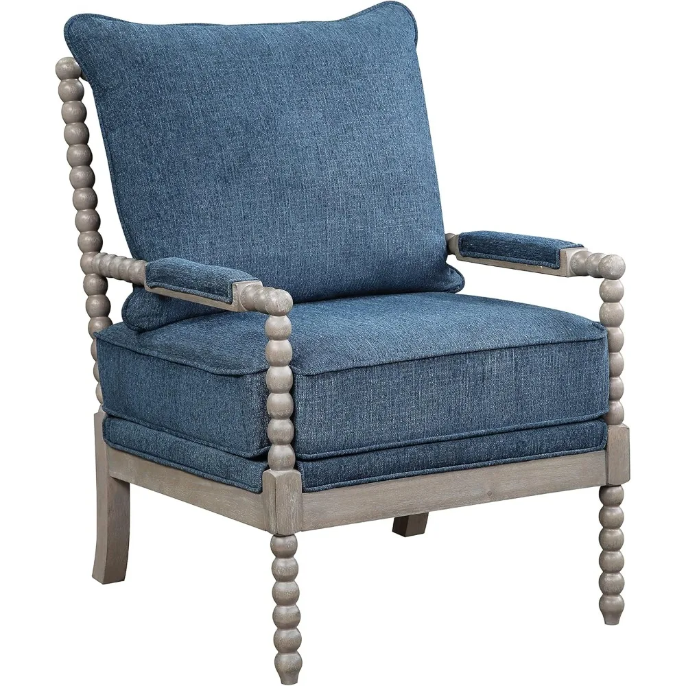 

Стул Abbott с акцентом шпинделя с мягким пружинным сиденьем и матовым серым основанием