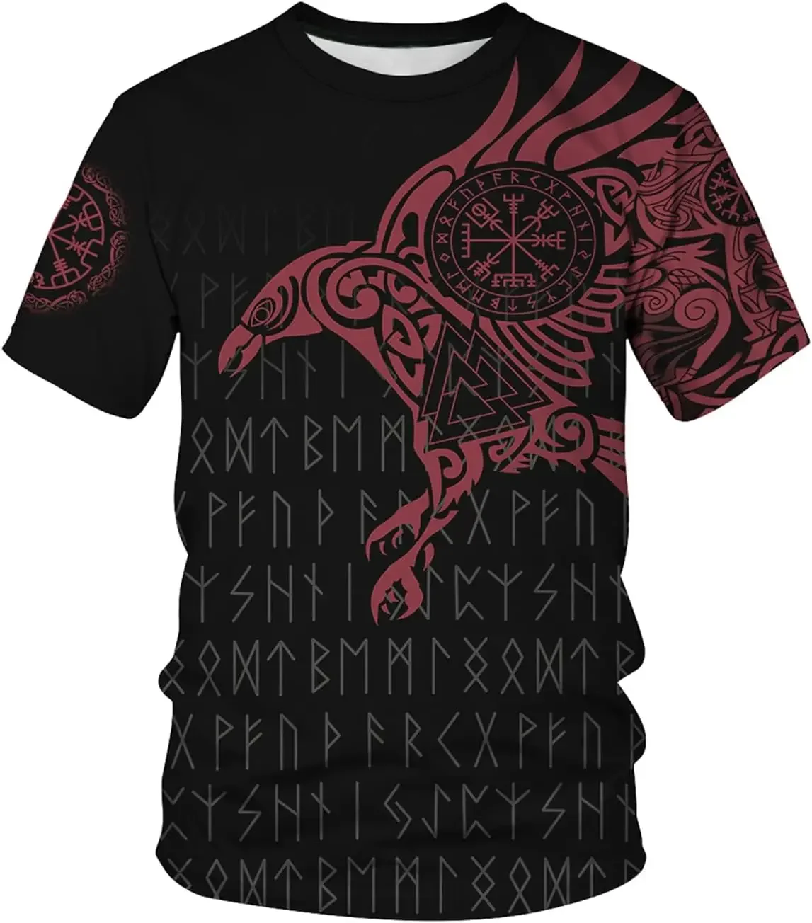 Neues Wikinger-Muster 3D-Druck Sport Schnelltrocknend Atmungsaktiv Herren Casual Plus-Size T-Shirt Outdoor Street Fashion Harajuku Y2K Sommer-Oberteil – Detail 9