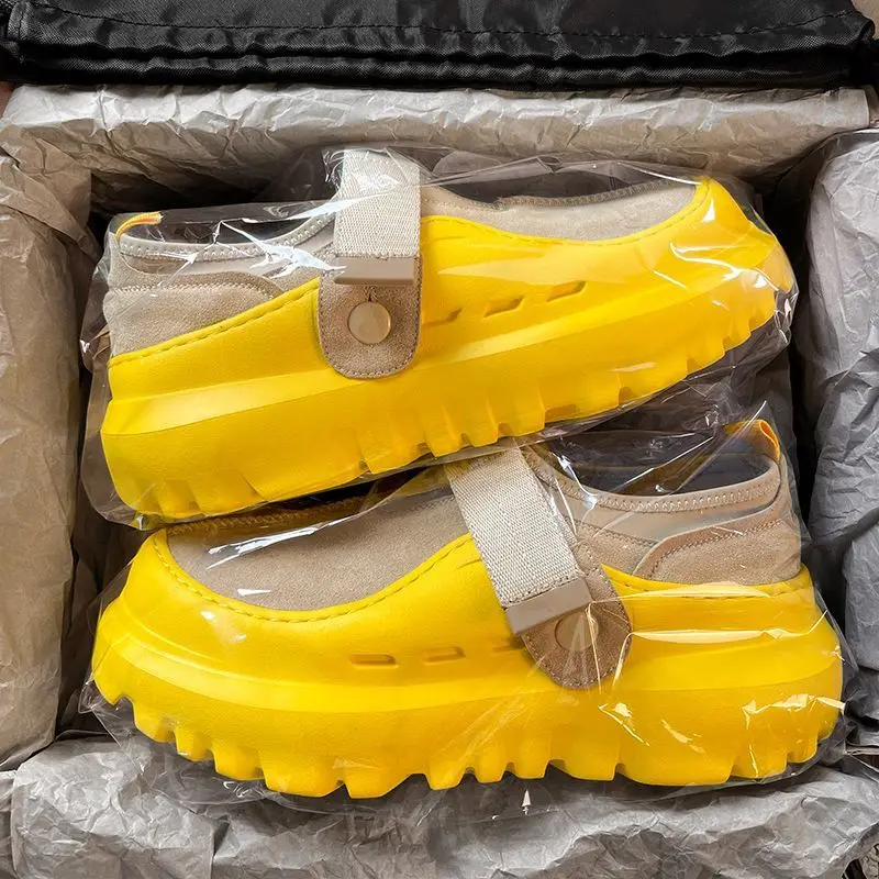 

2025 Trendy Men's Color Block Low-Top Chunky Sole Breathable Lace-Up Stylish Comfortable Versatile Casual Sports Shoes