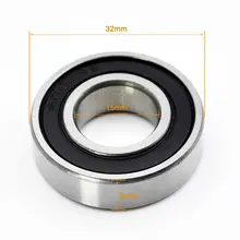 2PCS 6002-2RS / 6002RS Deep Groove Ball Bearings (15x32x9mm) - Rubber Shielded