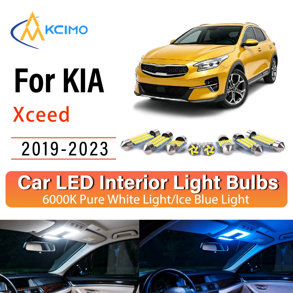 Premium LED Interior Lights For KIA Xceed 2019-2023 Reliable, Blue Light, White Light Kit Long Lasting Quick Setup