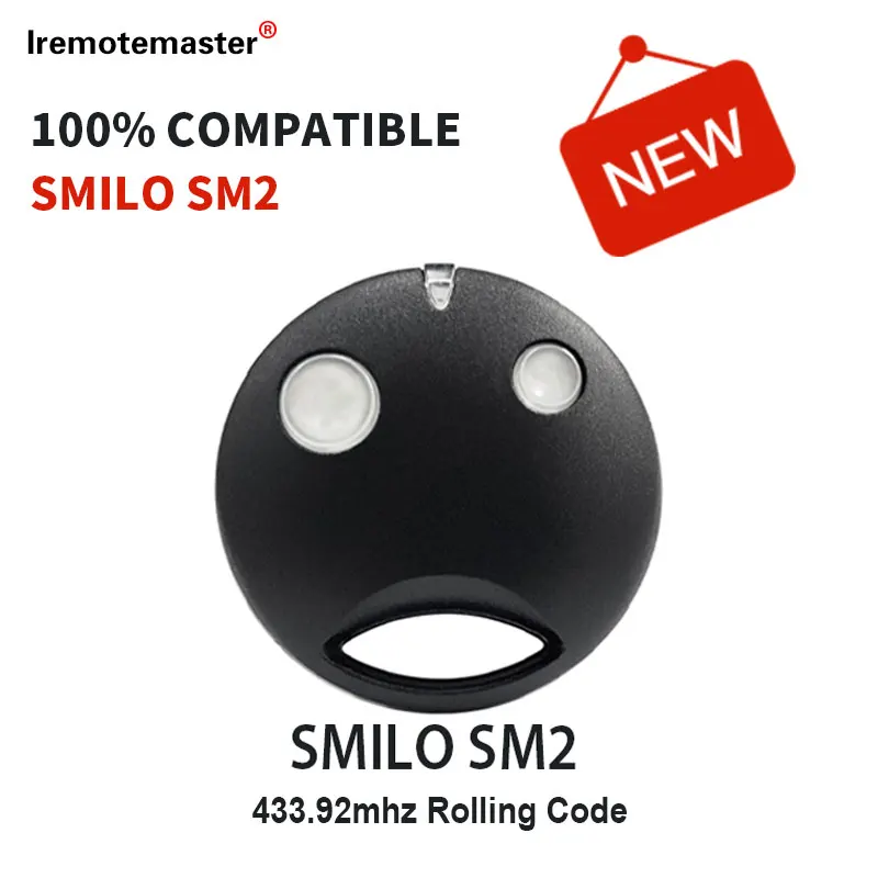 

For SMILO SM2 Remote Control Garage Door Opener 433.92MHz Rolling Code Remote Control Gate Keychain