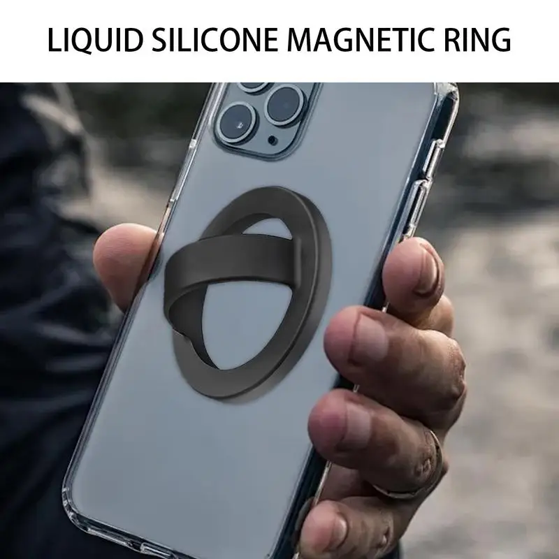 휴대폰 케이스용 마그네틱 링, 휴대폰 그립 스탠드, 액체 실리콘 휴대폰 거치대, 손가락 거치대