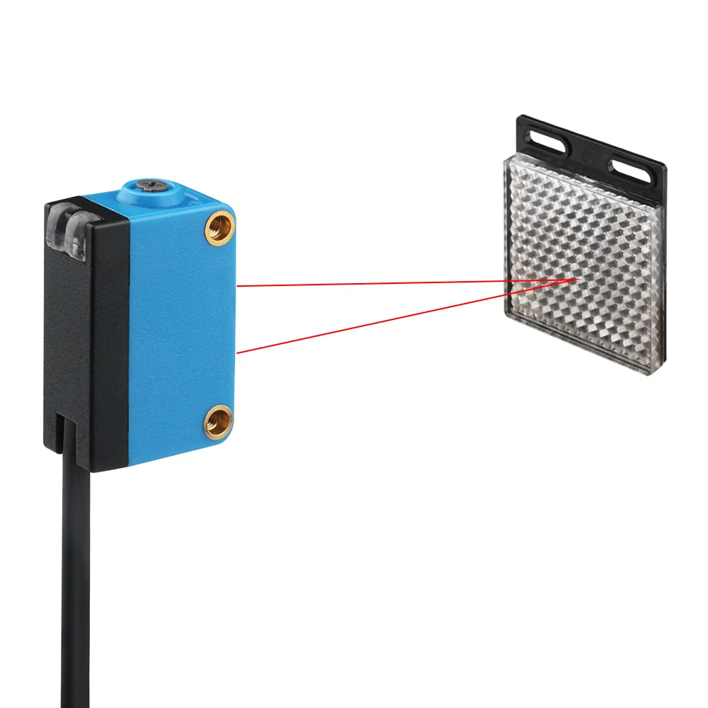 Sensing Range for Segmented Doors 4000 Mm Optical Sensor Retro Reflective Photoelectric Sensor