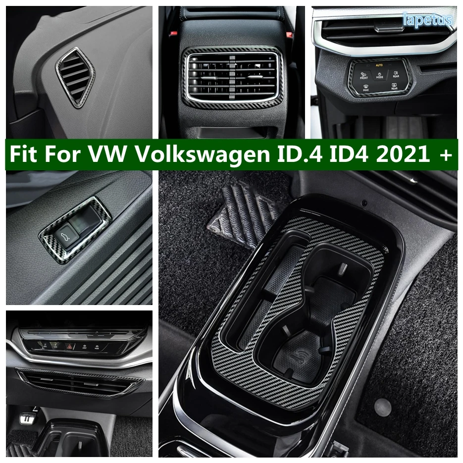 

Fit For VW ID.4 ID4 2021 - 2024 Head Light / Trunk Control Button / Air Conditioner Outlet AC Vent / Water Cup Holder Cover Trim