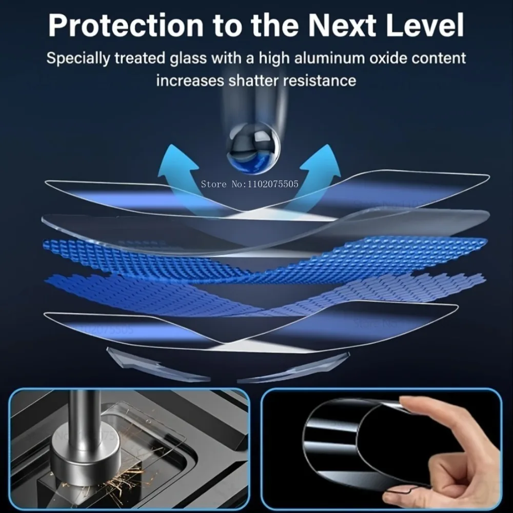 5 قطع من الزجاج المقسى المقاوم للخدش لهاتف آيفون 17 إير 15 16 برو ماكس 14 بلس واقي شاشة شفاف عالي الدقة 17 برو ماكس 11 12 13 برو ماكس