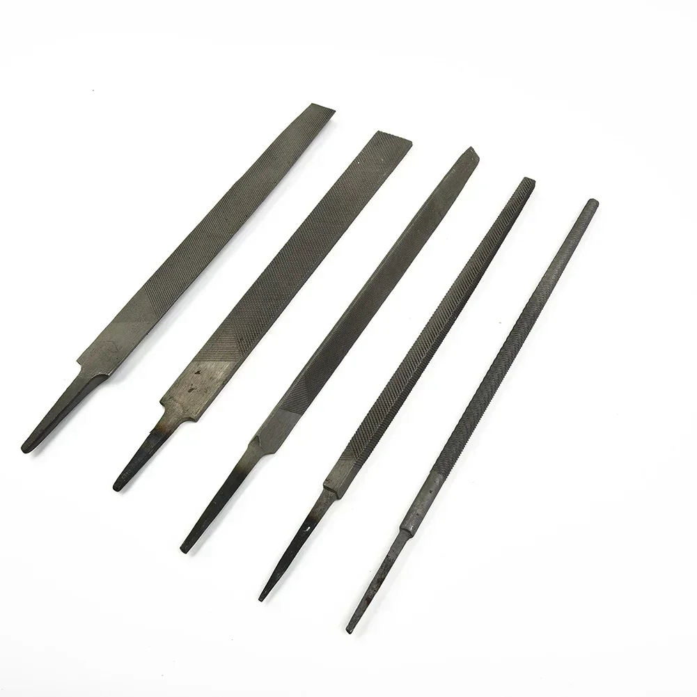 6inch 150mm Medium-Toothed Steel Files Set For Metalworking Woodworking Steel Rasp File Flat/Round/Half Round/Triangle/Square