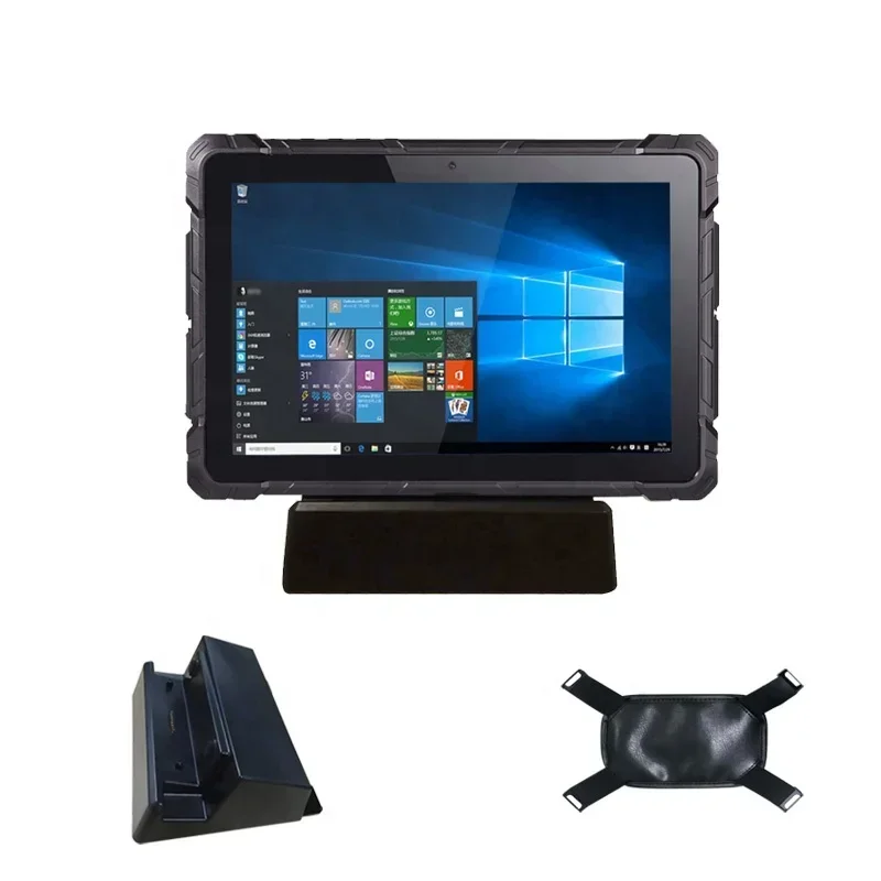 New Sunlight Readable 10 inch IP67 Waterproof NFC GPS Windows10 Industrial Rugged Tablet PC with Bardcode Scanner