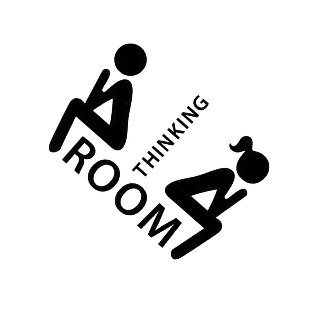 

5Pcs Creative Waterproof Toilet Bathroom Stickers Decoration Sign DIY Paper Stickers for Home Hotel Restroom Wall