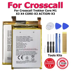 XDOU High Quality LPN385350 TrekkerM1 LPN385375 Battery For Crosscall Trekker Core M1 X3 X4 CORE-X3 ACTION-X3 + Kit Tools