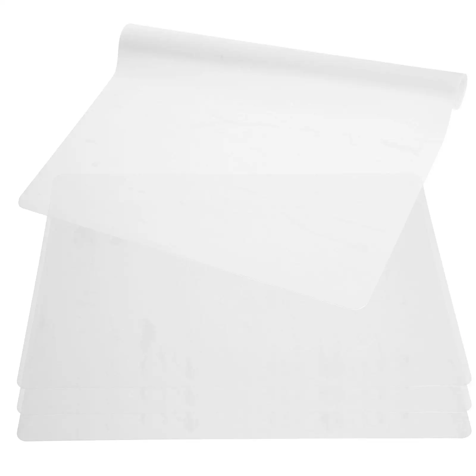 

2Pcs Silicone Placemat 400x300x0.55mm Grey Non Slip Heat Resistant Foldable Storage Table Mats For Home Dining
