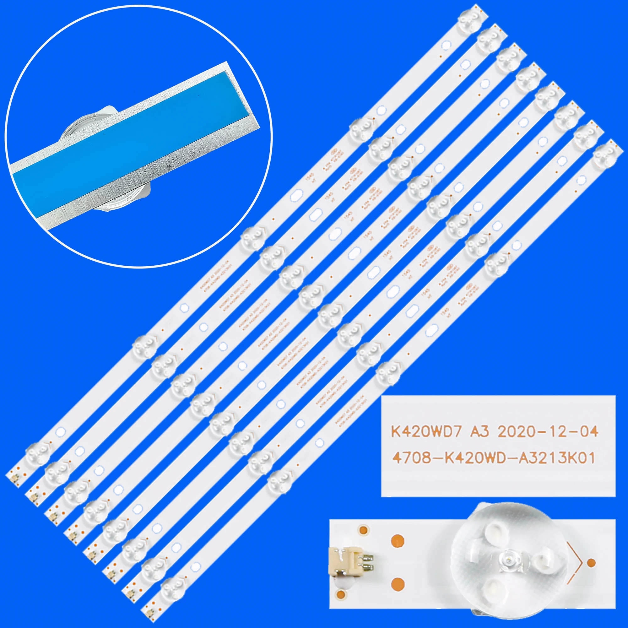 LED 백라이트 스트립, 43U7750EV 43L420U 43PFT4001/05 43PUF6056/T3 43PF5459 43LE5173D 43PUT7690 L43R630VKE K430WD7 A3