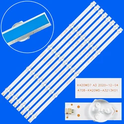 Striscia di retroilluminazione a LED per TX-43DR300ZZ 43PHT4001/60 43PFT4001/60 K430WD9 4708-K420WD-A3213K01 K420WD7 A3 42PUF6052/T3 43LE5173D