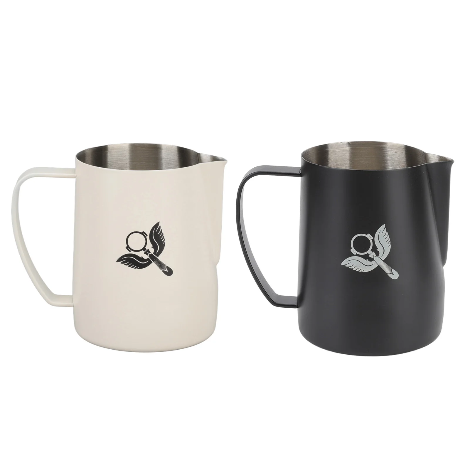 

Кувшин для вспенивания молока из нержавеющей стали 304 с ручкой для приготовления кофе, 600 мл, кувшин для вспенивания молока, кувшин