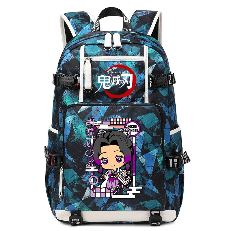 Demon Slayer Anime School Bag Large Capacity Lightweight Student Backpack for Kids Boys Girls Daily Use view 3