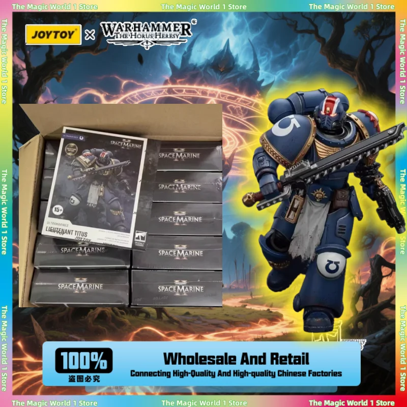 

JOYTOY Dark Source Warhammer 40K Space Marine 2.0 Adjutant Tetus Collection Edition Arbitrator Model