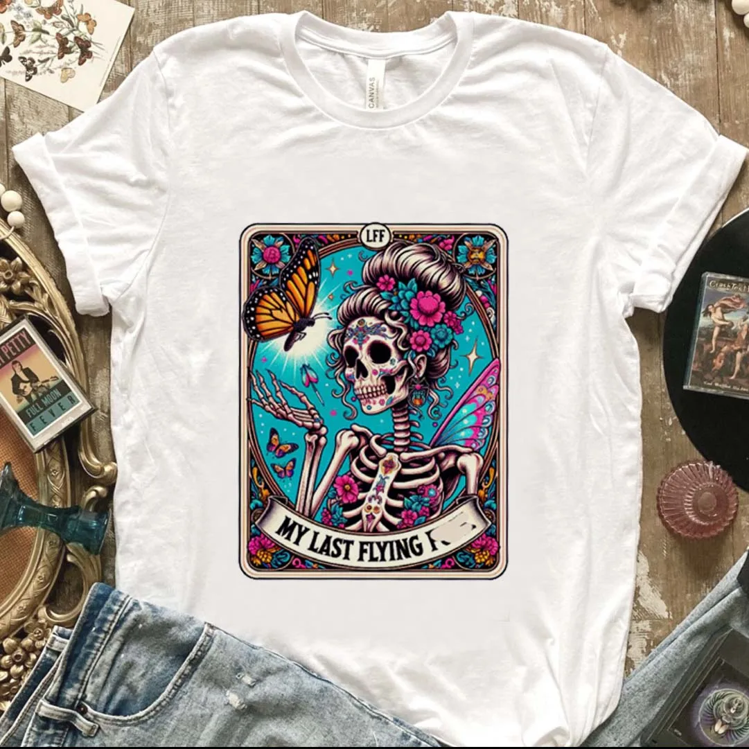 Femme Tops Funny Kawaii Tops Tees Ladies Tshirt The Tarot Card Women T-shirt Cartoon The Magician Black T shirt