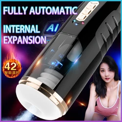 Automatic Suction Man Masturbator Machine Aircraft Cup Male Blowjob Sucking Vagina Voice Interaction Masturbator for Men Sex Toy