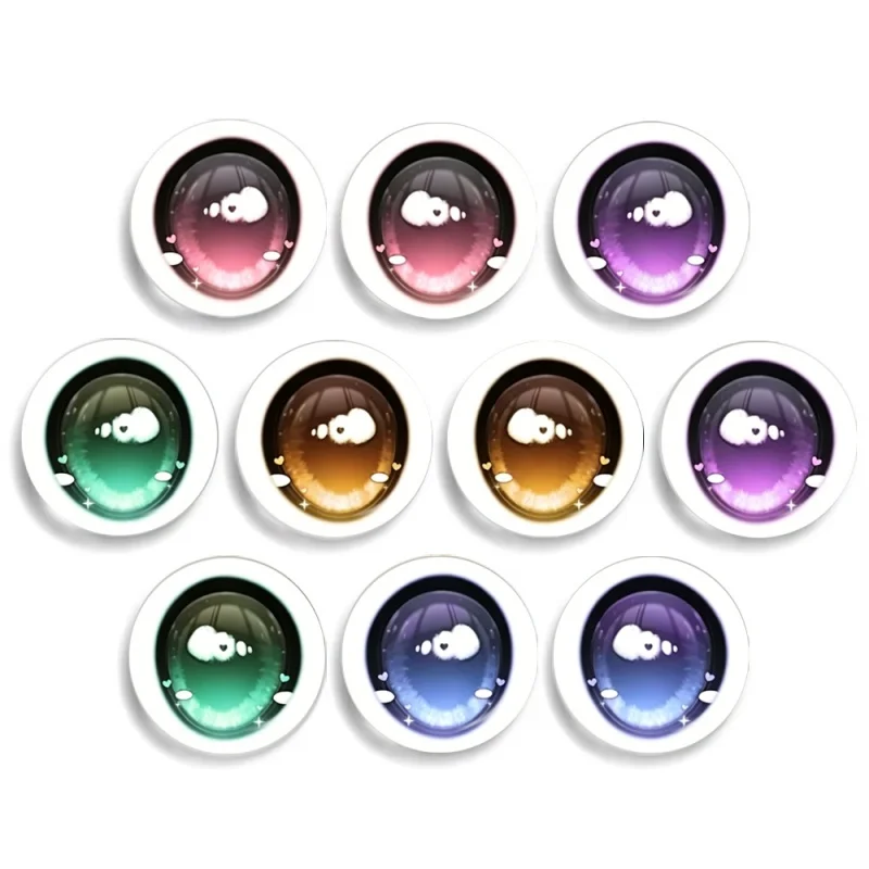 Animal Eye 10pcs Blyth Doll BJD Toy Anime Doll Glass Eyes Cabochons Round 12MM-30MM Dragon Cat Eye Toys Jewelry Accessory 01