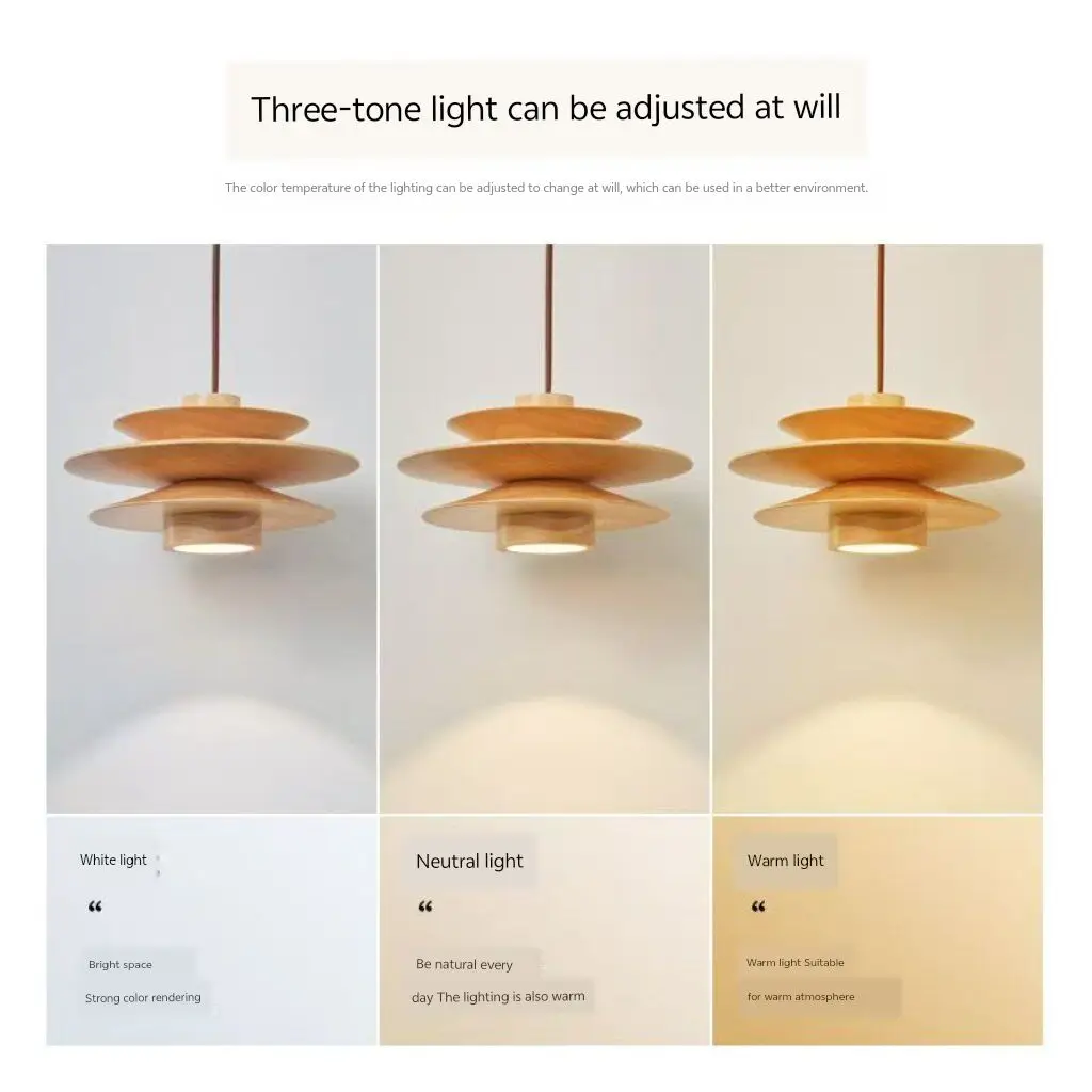 Lustre nordique en bois massif, lustre vintage pour salon de thé et restaurant de style sud-est asiatique, lustre de bar en bois rustique