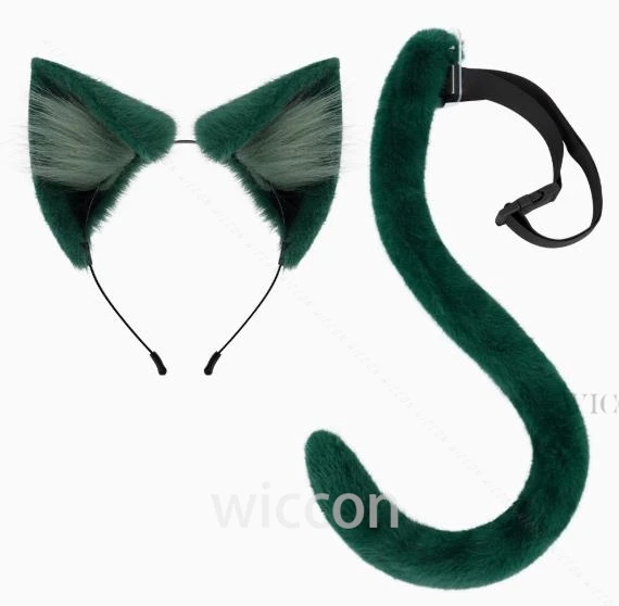 Anime Maomao Cosplay The Apothecary Diaries Props Ear Tail Kawaii Accesory Halloween Cosplay Jewelry Gifts Cat Ears 75cm Tail