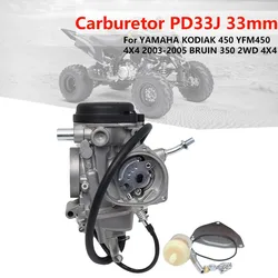 PD33J 33 millimetri Carburatore Carb Per YAMAHA KODIAK 450 YFM450 4X4 2003-2005 BRUIN 350 2WD 4X4 Accessori Moto