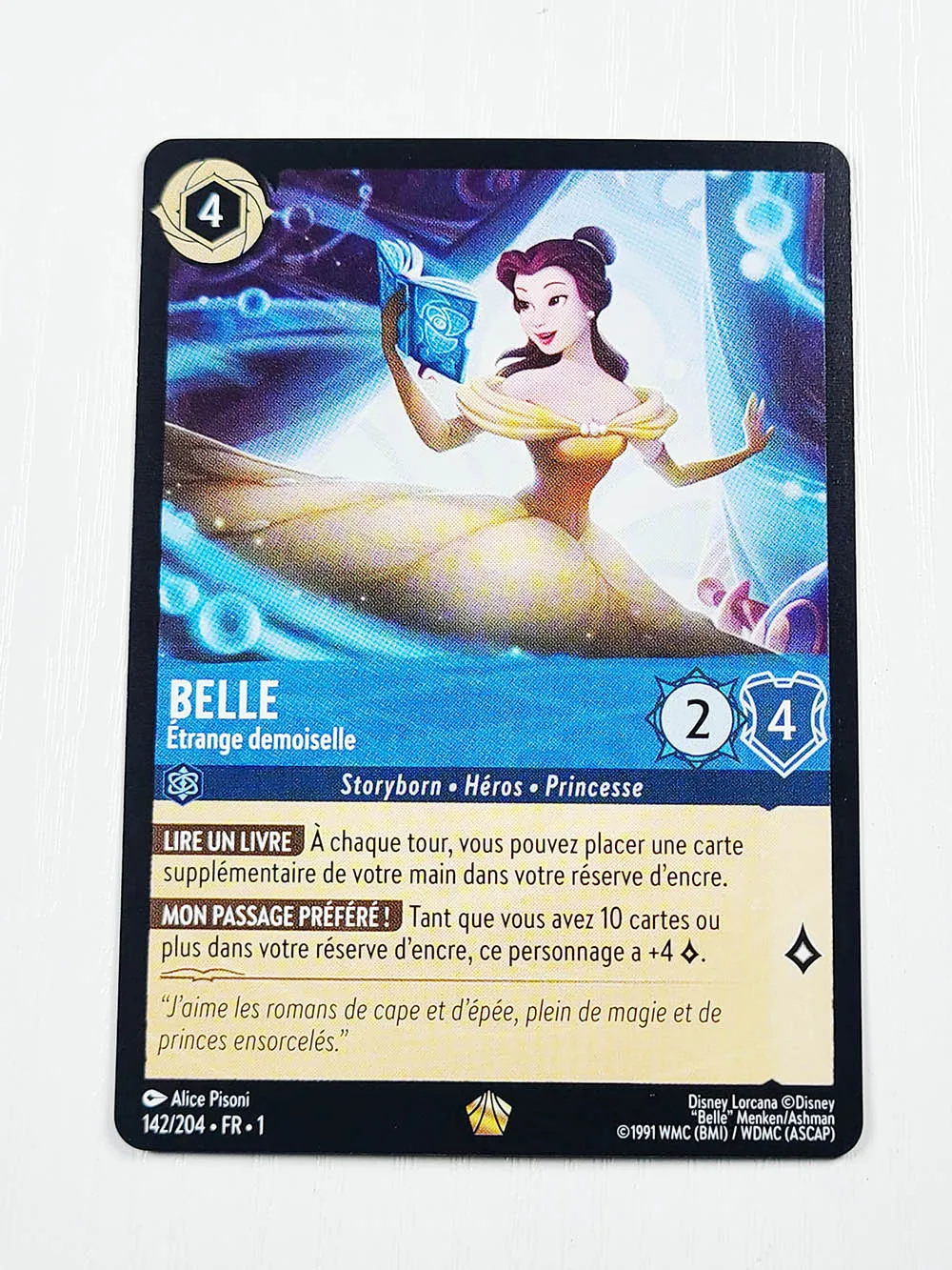 Lorcana Proxy Nonefoil Frans/Duits-Belle Elsa Hades Malefiz Rapinzel Stich Tcg Spelkaarten